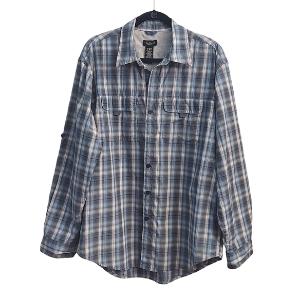 VAN HEUSEN Plaid Button Down Long Sleeve Collared Vented Shirt - Picture 1 of 14